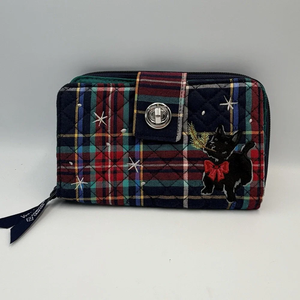 NEW Vera Bradley Bucket Crossbody Bag Purse And Wallet Scottie Dogs - Picture 10 of 14